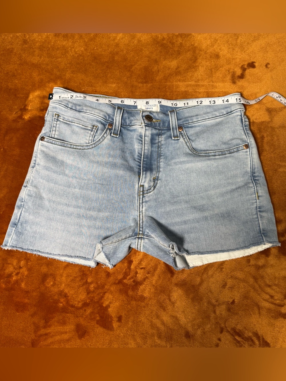 Levi's Light Blue Denim Cutoff Shorts